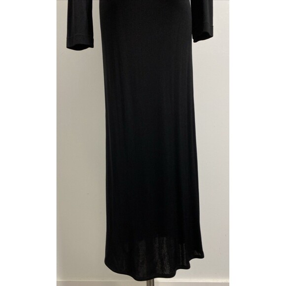 Eileen Fisher Dress Women's Petite S PS Black Viscose Nylon Jersey Lagenlook - Picture 6 of 11